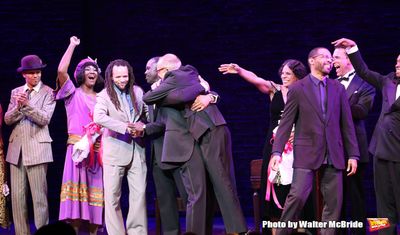 Amber Iman, Brandon Victor Dixon, Joshua Henry, Savion Glover, George C. Wolfe, Audra Photo
