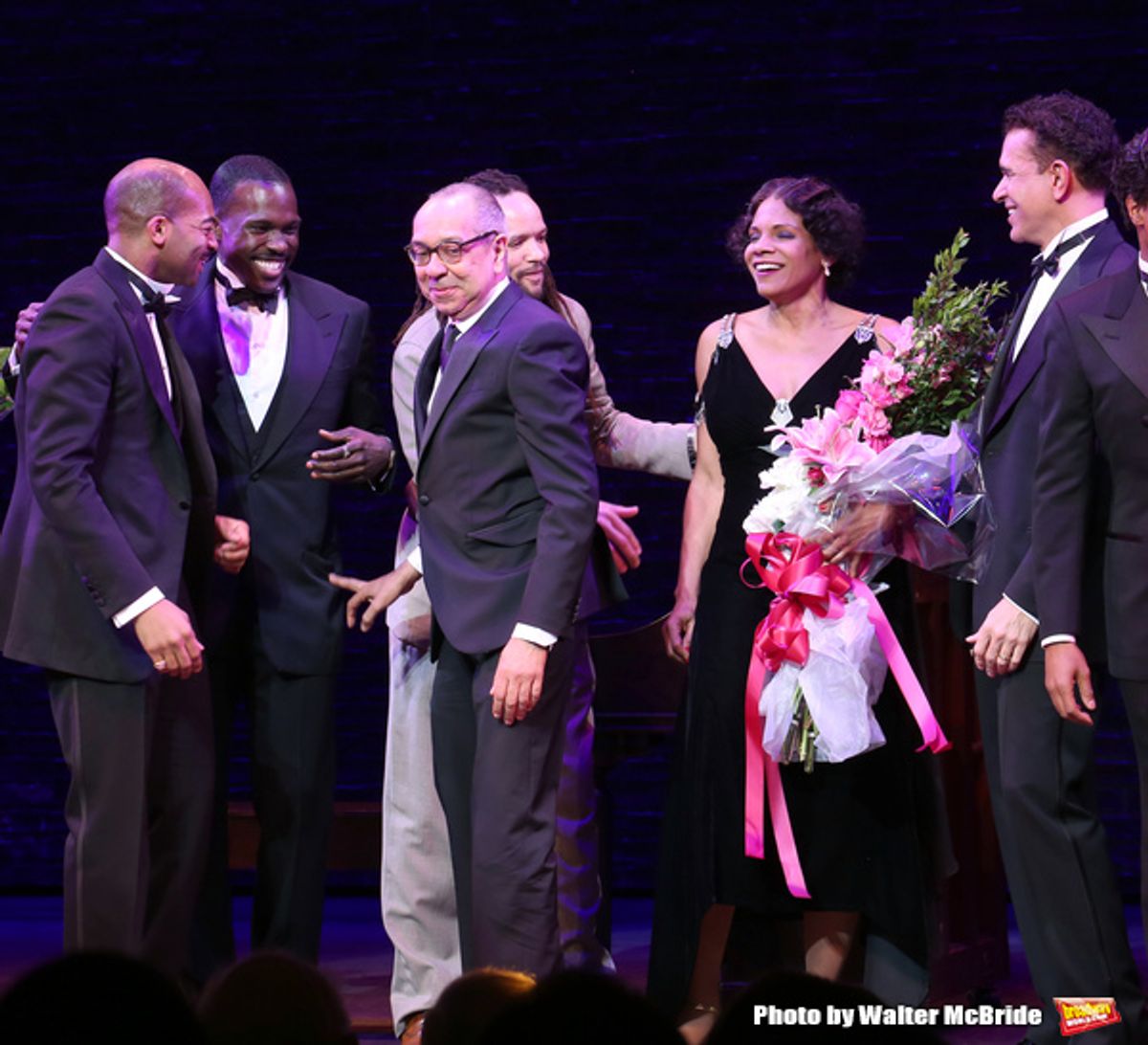 Brandon Victor Dixon, Joshua Henry, Savion Glover, George C. Wolfe, Audra McDonald, Brian Stokes Mitchell d at 