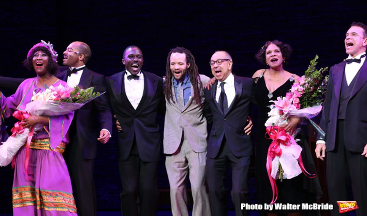 Amber Iman, Brandon Victor Dixon, Joshua Henry, Savion Glover, George C. Wolfe, Audra McDonald, Brian Stokes Mitchell  at 