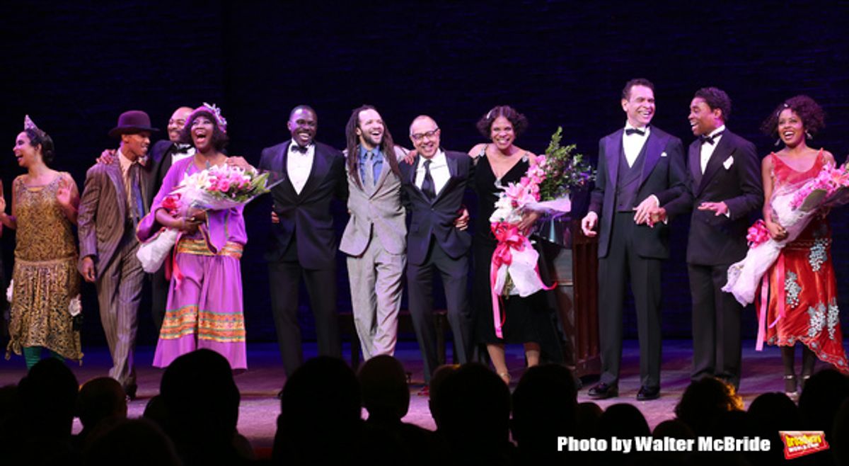 Amber Iman, Brandon Victor Dixon, Joshua Henry, Savion Glover, George C. Wolfe, Audra McDonald, Brian Stokes Mitchell, Billy Porter, Adrienne Warren, with cast  at 