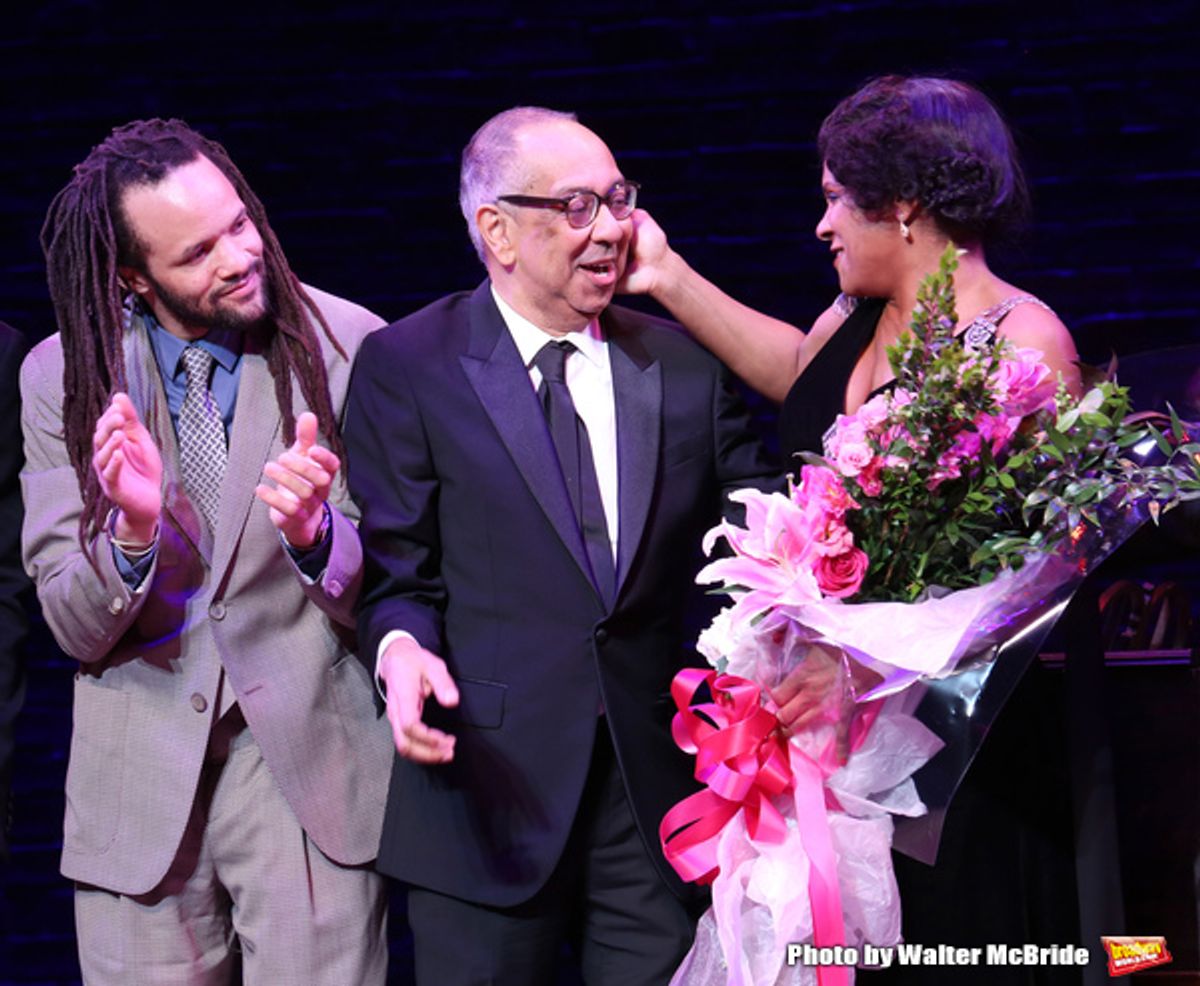 Savion Glover, George C. Wolfe and Audra McDonald  at 