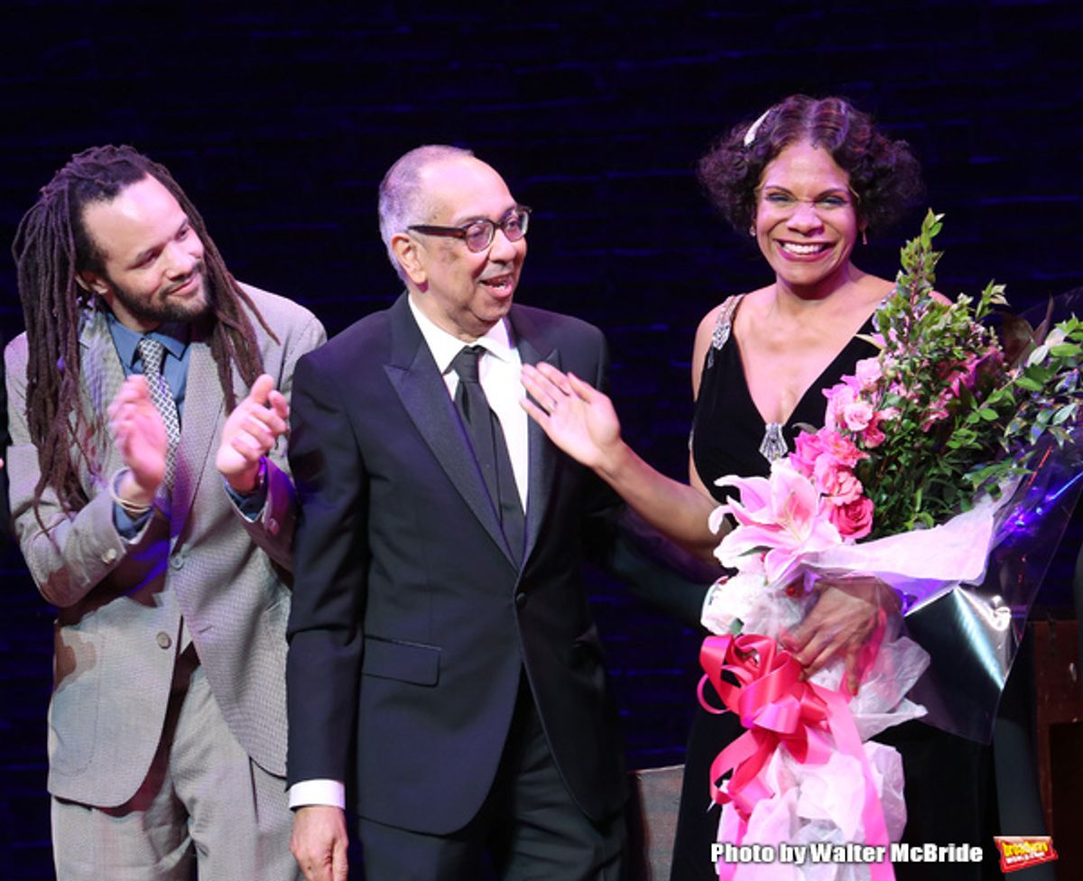 Savion Glover, George C. Wolfe and Audra McDonald  at 