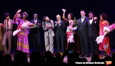Amber Iman, , Joshua Henry, Savion Glover, George C. Wolfe, Audra McDonald, Brian Sto Photo