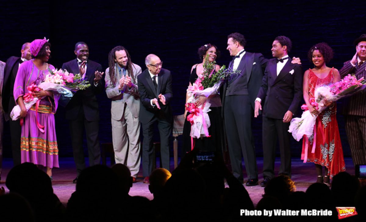 Amber Iman, , Joshua Henry, Savion Glover, George C. Wolfe, Audra McDonald, Brian Stokes Mitchell, Billy Porter and Adrienne Warren  at 