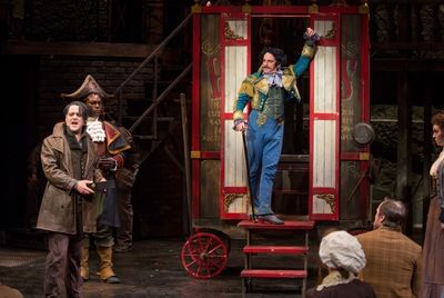 Michael Brian Dunn and the company of Sweeney Todd Photo