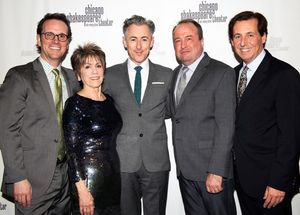 Chicago Shakespeare Creative Producer Rick Boynton, CST Artistic Director Barbara Gaines, Alan Cumming, CST Associate Artistic Director Gary Griffin and CST Executive Director Criss Henderson. Photo by Michael Brosilow. @ BroadwayWorld Chicago Shakespeare Creative Producer Rick Boynton, CST Artistic Director Barbara Gai Photo