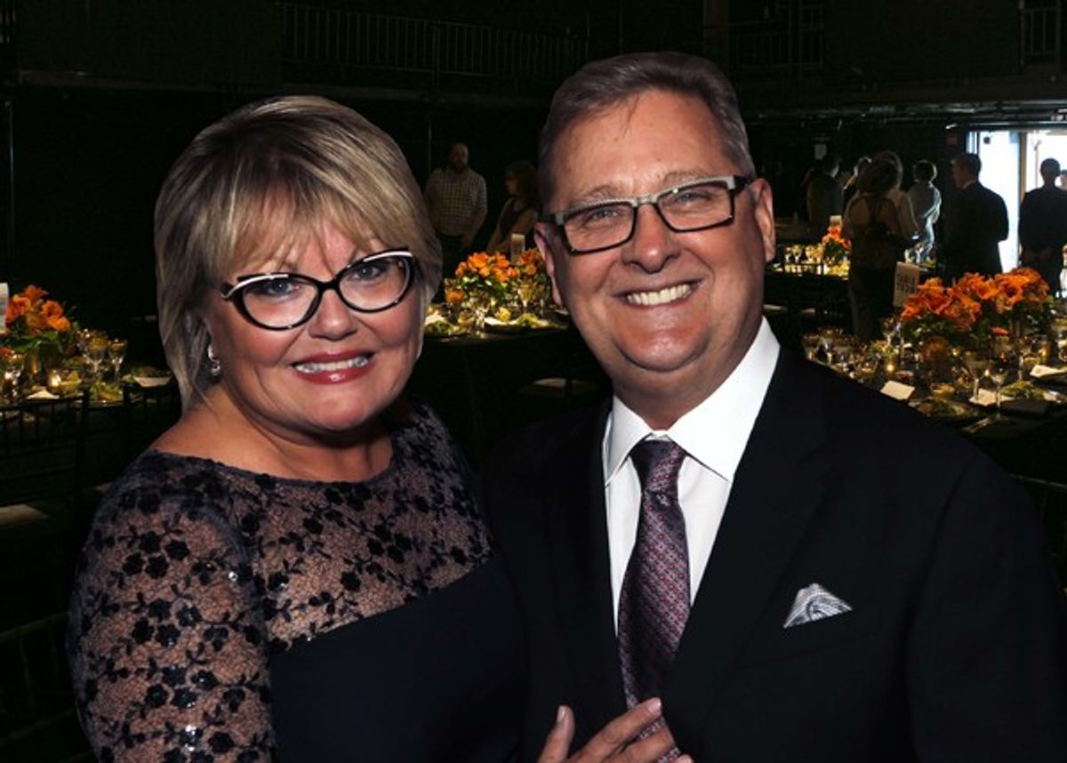 Chicago Shakespeare Board Member Anna M. Livingston and her husband Robert. Photo by Daniel Ribar. at 