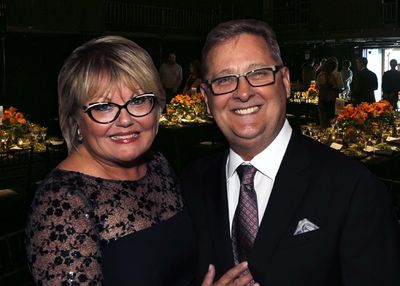 Chicago Shakespeare Board Member Anna M. Livingston and her husband Robert. Photo by  Photo
