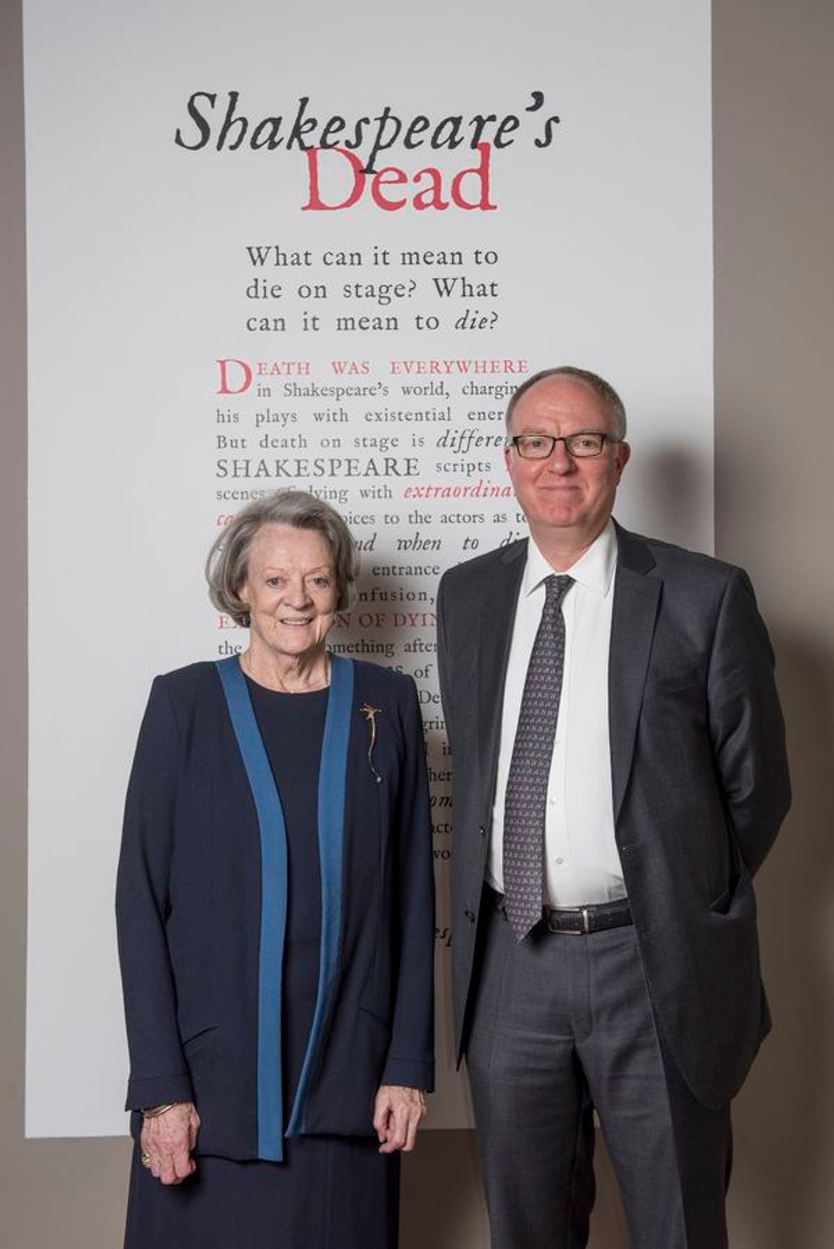 Maggie Smith and Richard Ovenden at 