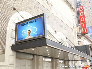 Theatre Marquee unveiling for 'An Act Of God' starring Sean Hayes at The Booth Theatre on April 29, 2016 in New York City. @ BroadwayWorld Theatre Marquee unveiling for 'An Act Of God' starring Sean Hayes at The Booth Theatr Photo