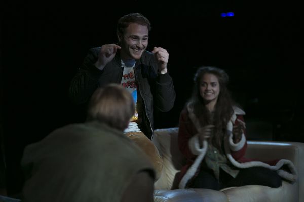 The cast of freeFall Theatre's 'MR. BURNS' Photo