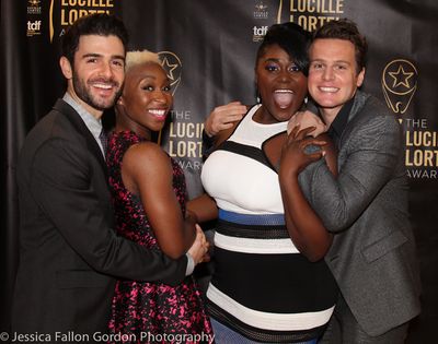 Adam Kantor, Cynthia Erivo, Danielle Brooks and Jonathan Groff Photo