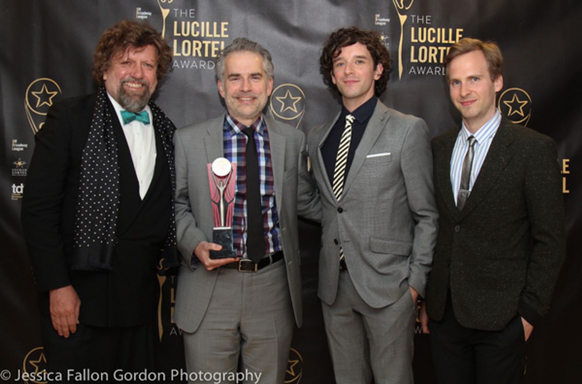 Oscar Eustis, George Brant, Michael Urie and Ryan Spahn at 
