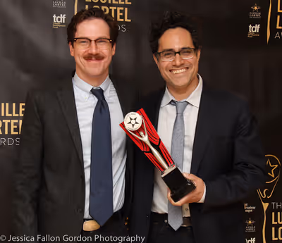 John Gallagher, Jr. and Rajiv Joseph Photo