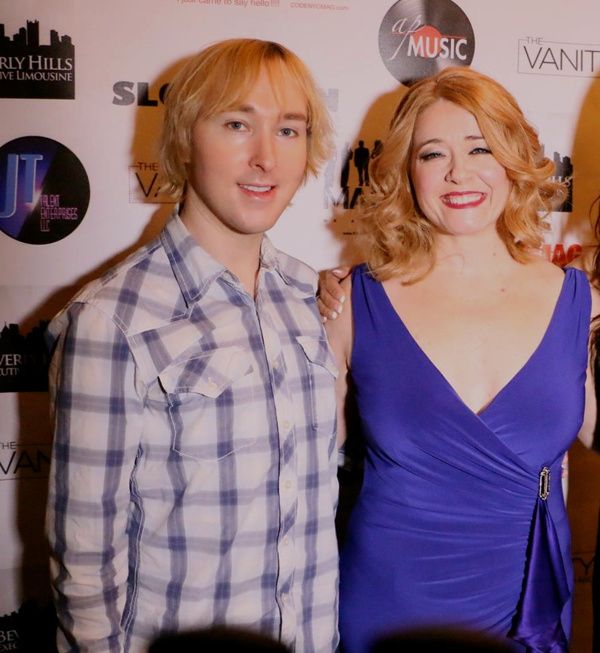 Leslie Becker with Broadway producer Michael Alden Photo