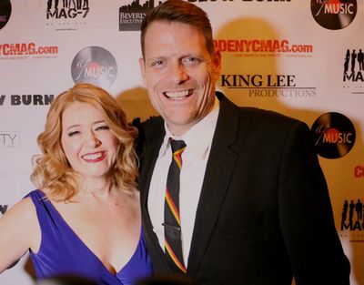 Leslie Becker with her Bonnie & Clyde husband, Broadway''s Victor Hernandez Photo