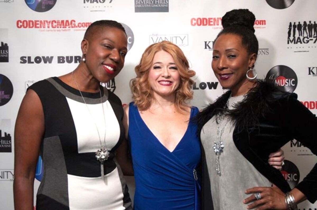 Leslie Becker with her Amazing Grace alums Harriett D. Foy and Laiona Michelle at 