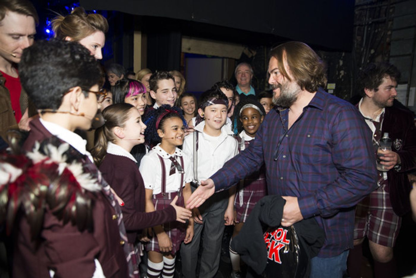 Photo Flash: Jack Black & Paul Rudd Visit Broadway's SCHOOL OF ROCK! Photo Flash: Jack Black & Paul Rudd Visit Broadway's SCHOOL OF ROCK! Image