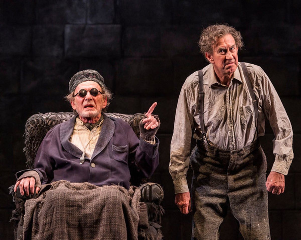 L-R: Alan Mandell and Barry McGovern at 