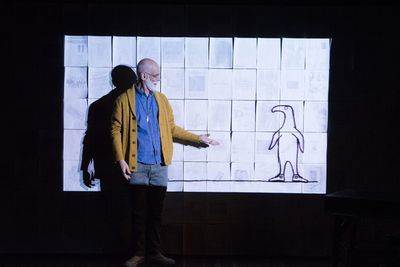 Andrew Dawson as Gorey and the character 'doubt' Photo