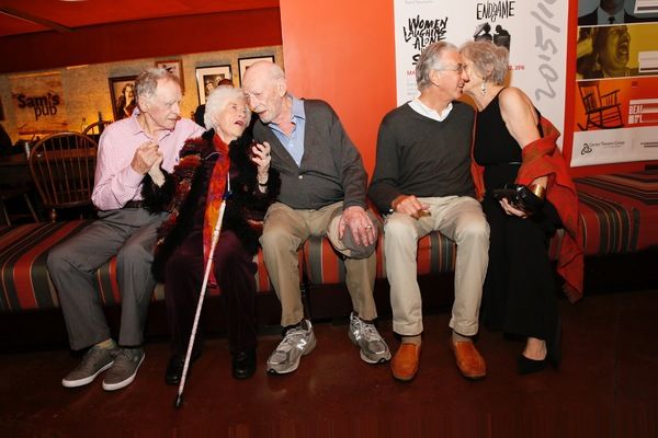 Cast members James Greene, Charlotte Rae, cast member/director Alan Mandell and cast  Photo
