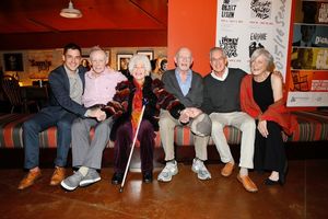 Assistant John Sloan, James Greene, Charlotte Rae, cast member/ Alan Mandell and Barry McGovern and Anne Gee Byrd @ BroadwayWorld Assistant John Sloan, James Greene, Charlotte Rae, cast member/ Alan Mandell and Bar Photo