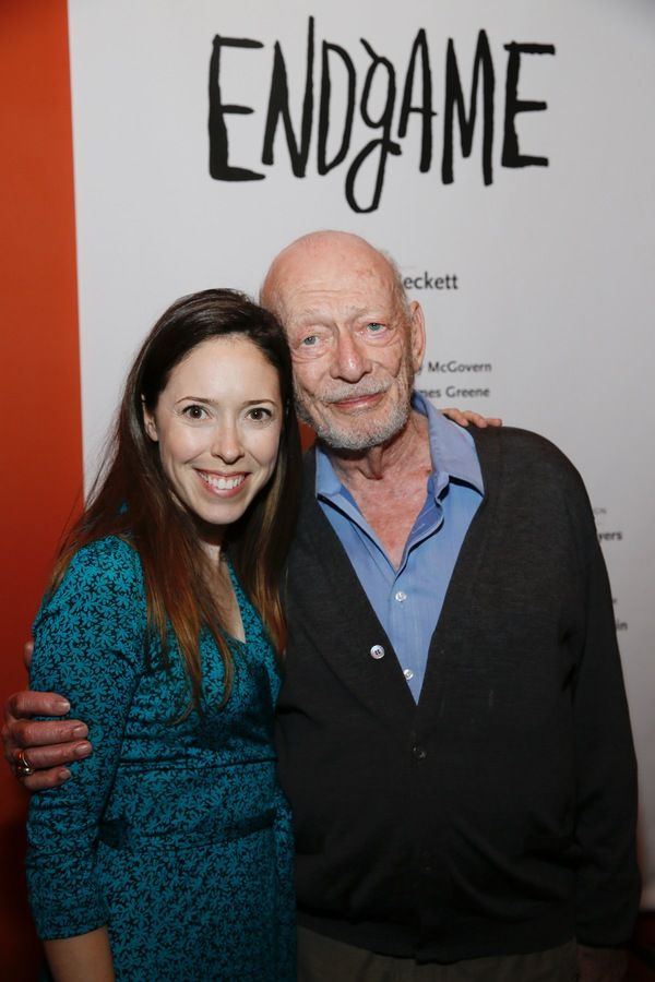 CTG Associate Producer Lindsay Allbaugh and cast member/ Alan Mandell Photo