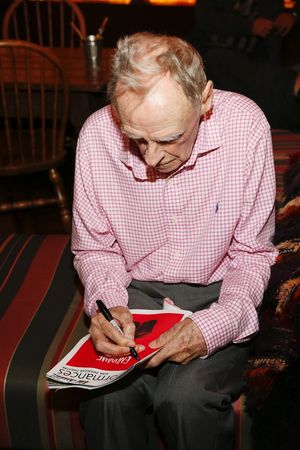 James Greene signs a program @ BroadwayWorld James Greene signs a program Photo