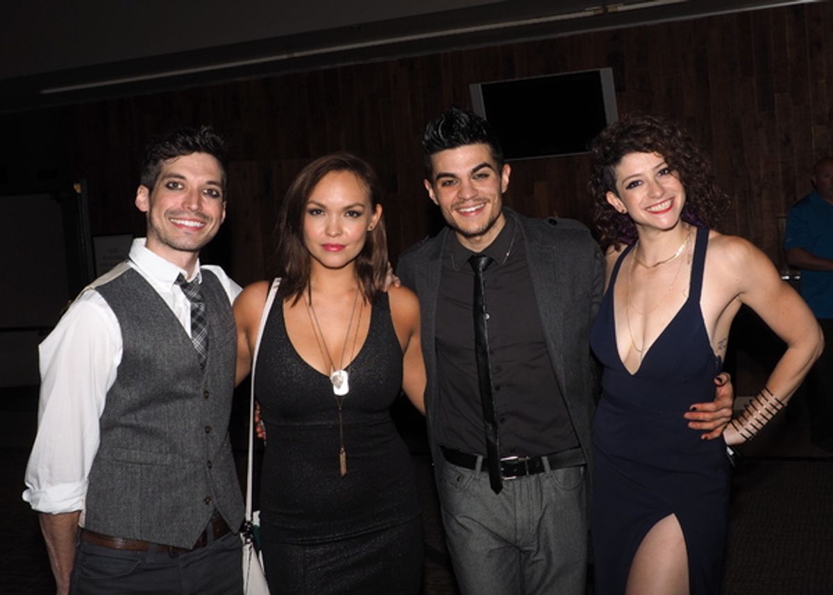 Billy Kametz, Nicci Claspell, A.J. Mendoza, and Jordan Kai Burnett at 