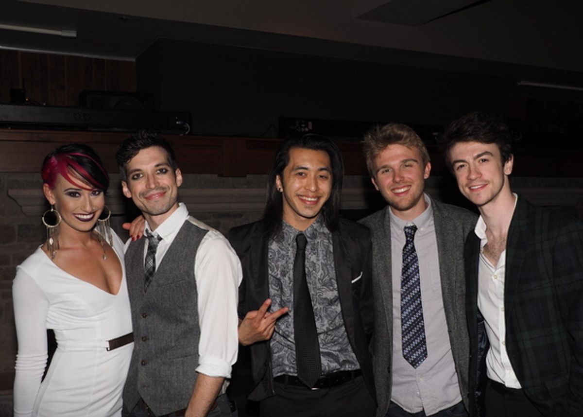 Nina Schreckengost, Billy Kametz, Chris Marcos, Ian Brininstool, and Patrick Reilly at 