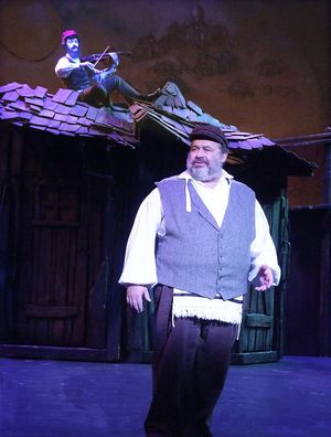 The Fiddler (Max Herzfeld) and Tevye (John Massey) @ BroadwayWorld The Fiddler (Max Herzfeld) and Tevye (John Massey) Photo