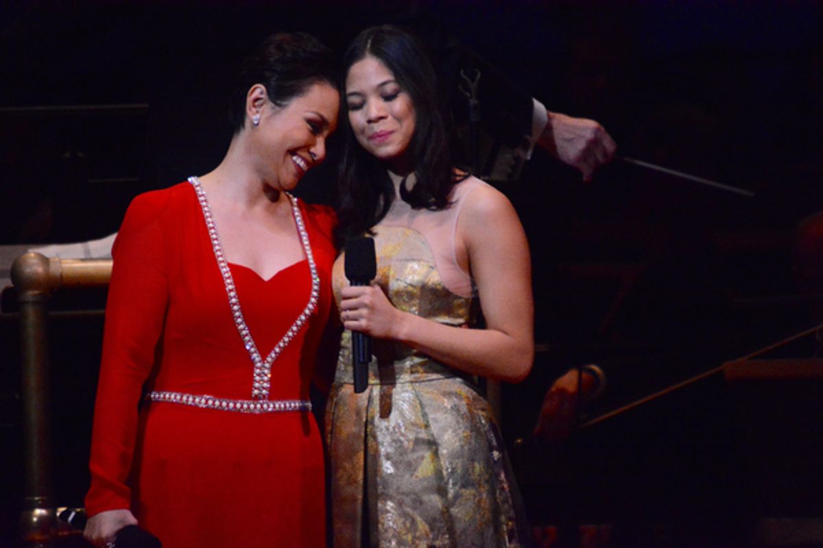 Lea Salonga and Eva Nobelzada at 