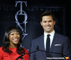 Nikki M. James and Andrew Rannells @ BroadwayWorld Nikki M. James and Andrew Rannells Photo