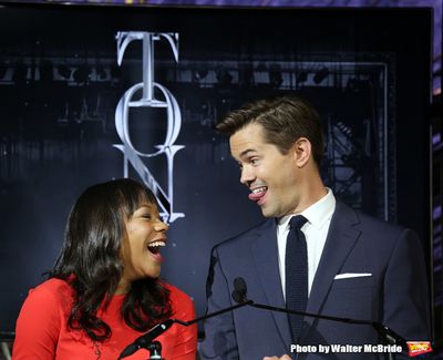 Nikki M. James and Andrew Rannells  Photo