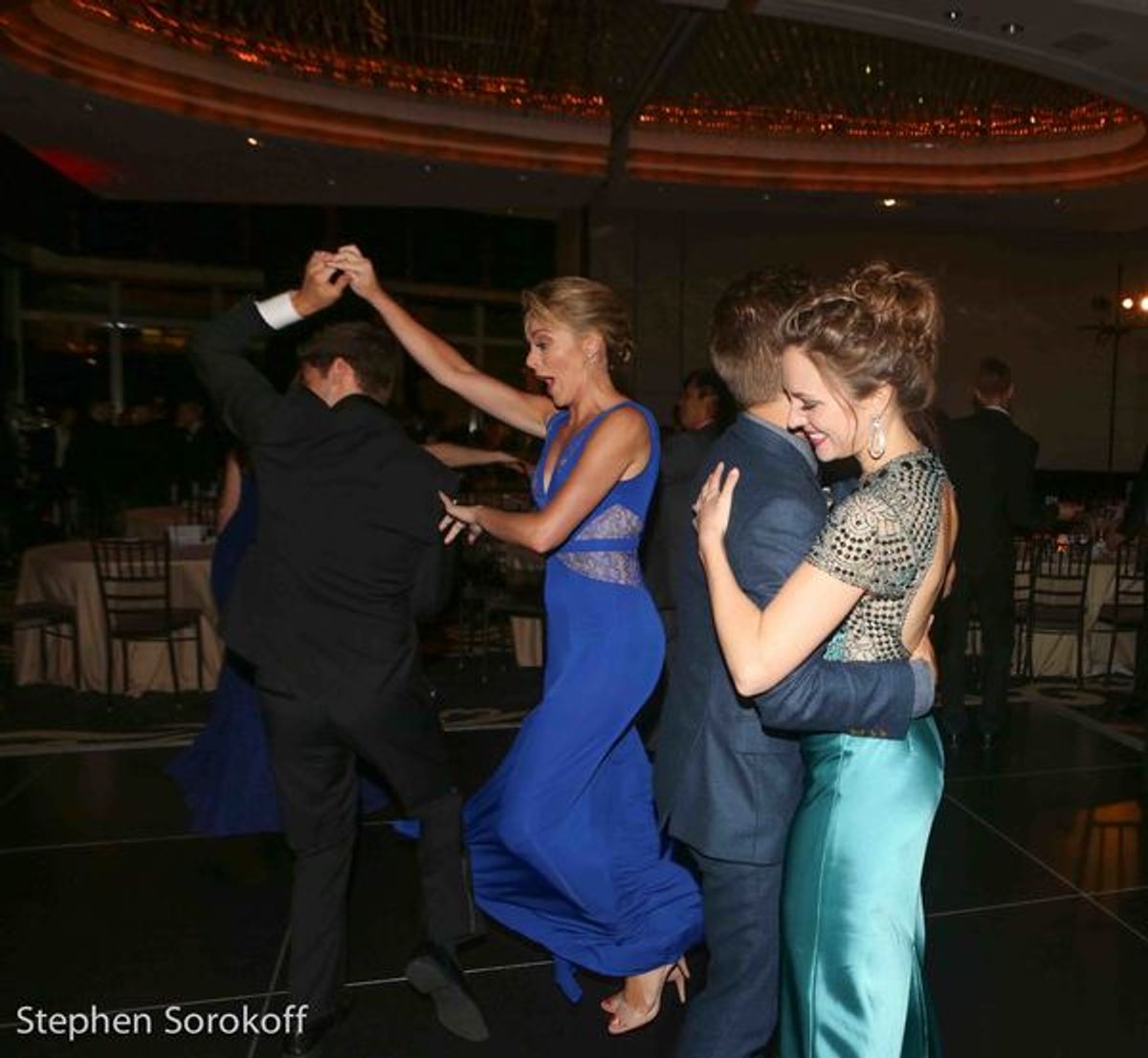 Jeremy Jordan, Ashley Spencer, Nathan Johnson, Laura Osnes at 