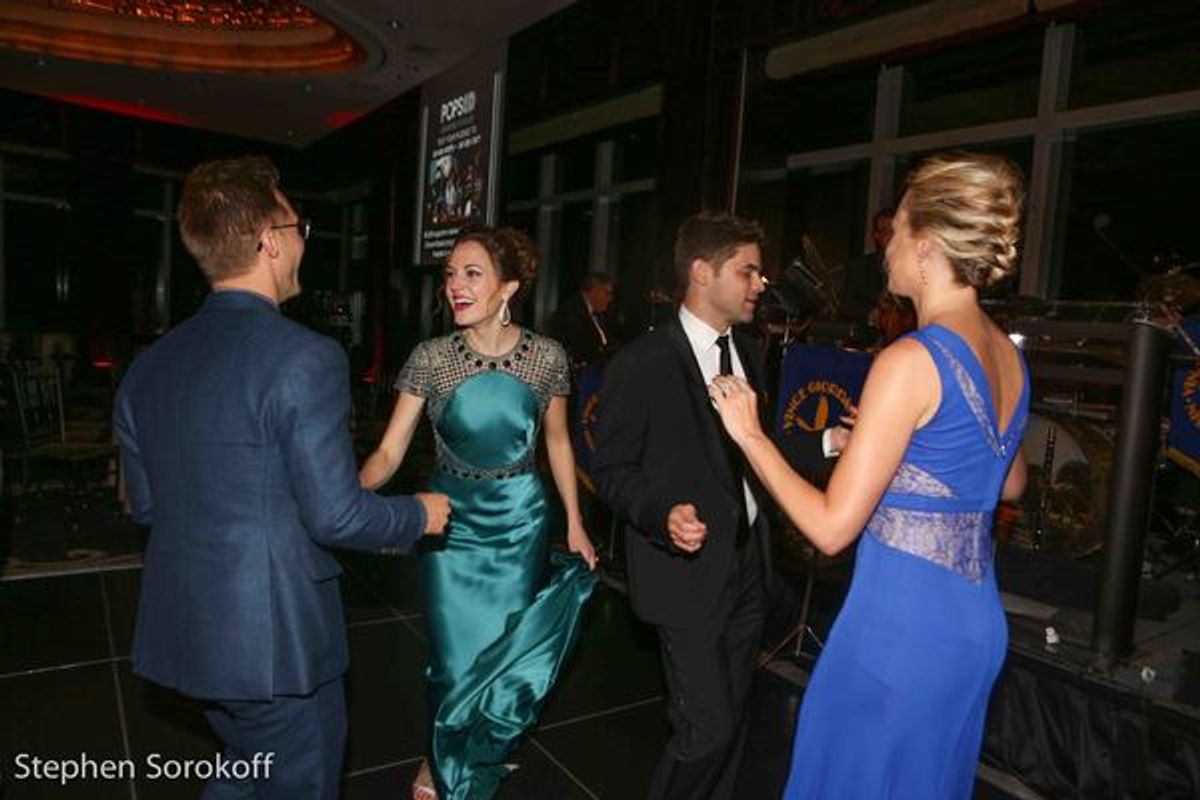 Nathan Johnson, Laura Osnes, Jeremy Jordan, Ashley Spencer at 