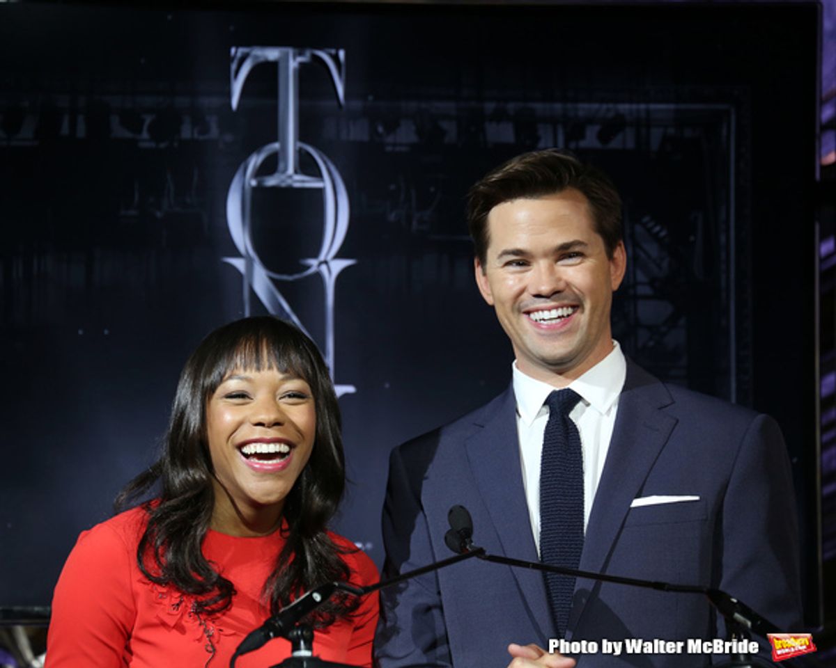 Nikki M. James and Andrew Rannells  at 