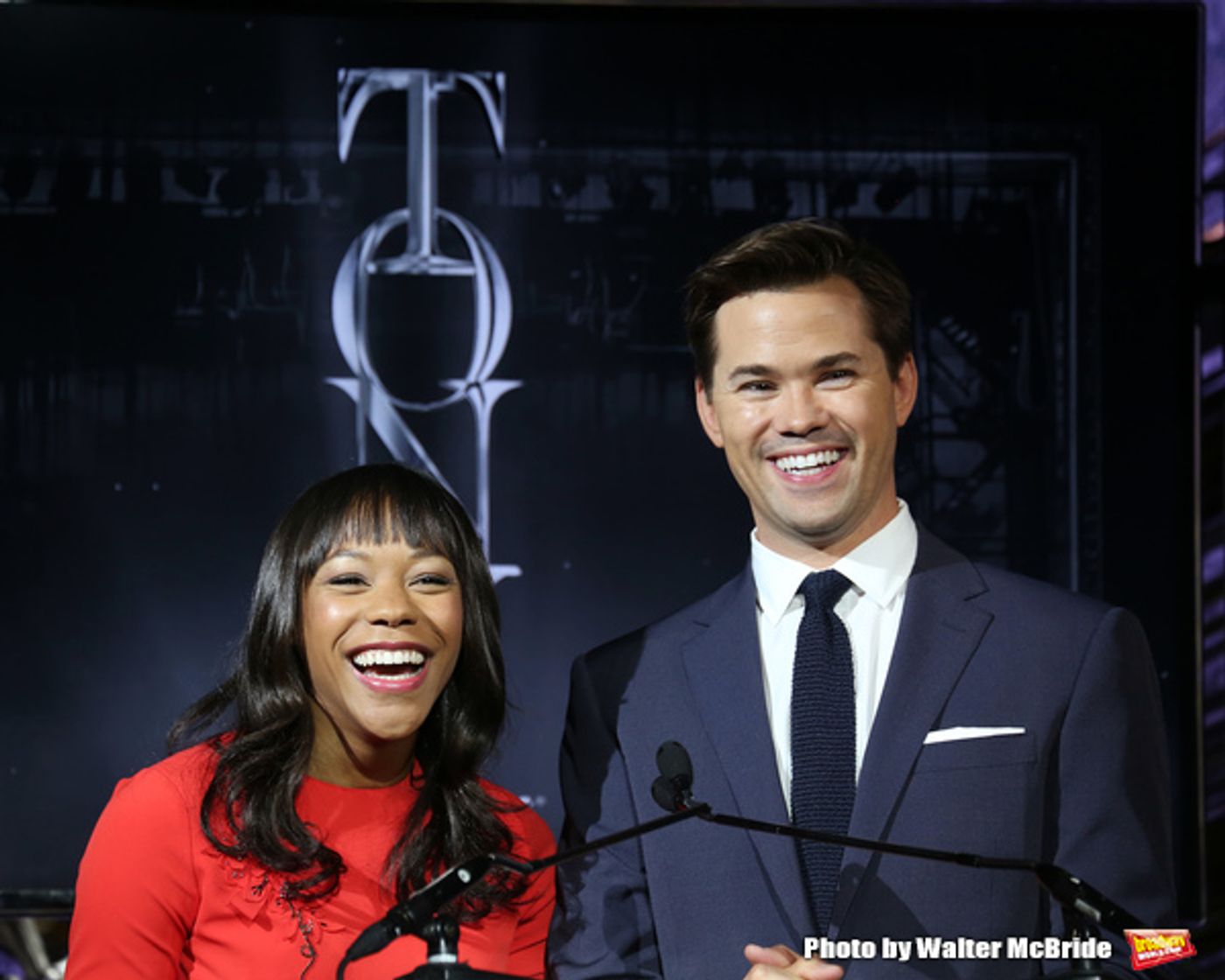 Photo Coverage: Andrew Rannells and Nikki M. James Announce the 2016 Tony Nominations! Photo Coverage: Andrew Rannells and Nikki M. James Announce the 2016 Tony Nominations! Image