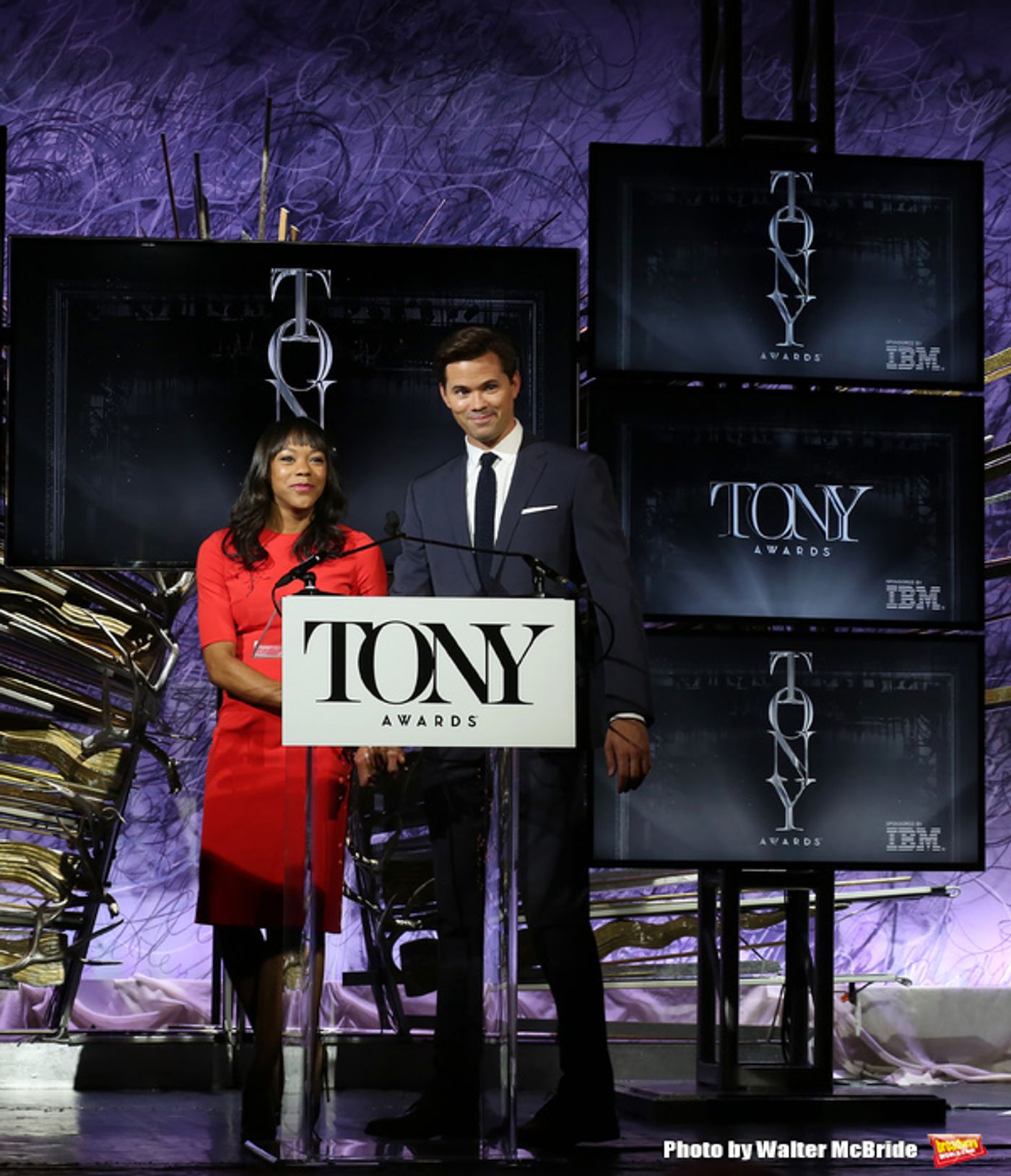 Photo Coverage: Andrew Rannells and Nikki M. James Announce the 2016 Tony Nominations! Photo Coverage: Andrew Rannells and Nikki M. James Announce the 2016 Tony Nominations! Image