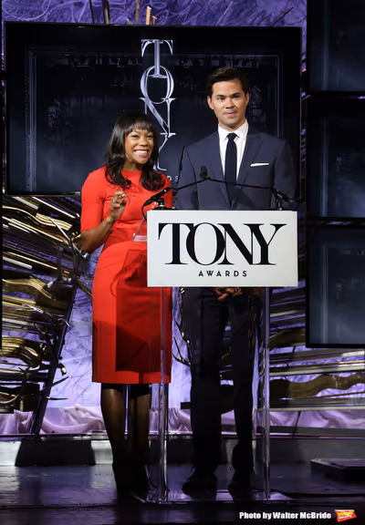 Nikki M. James and Andrew Rannells  Photo