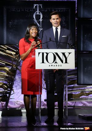 Nikki M. James and Andrew Rannells @ BroadwayWorld Nikki M. James and Andrew Rannells Photo