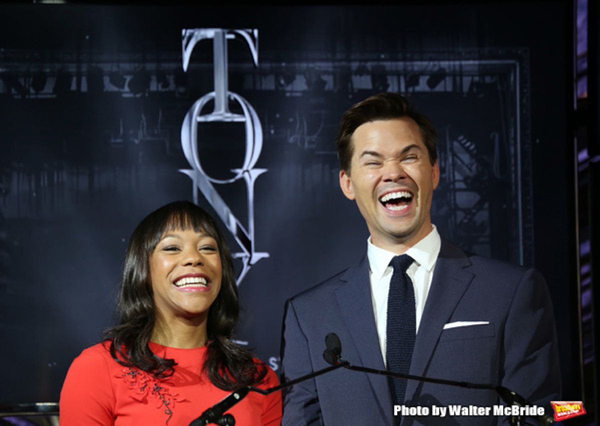 Nikki M. James and Andrew Rannells  at 