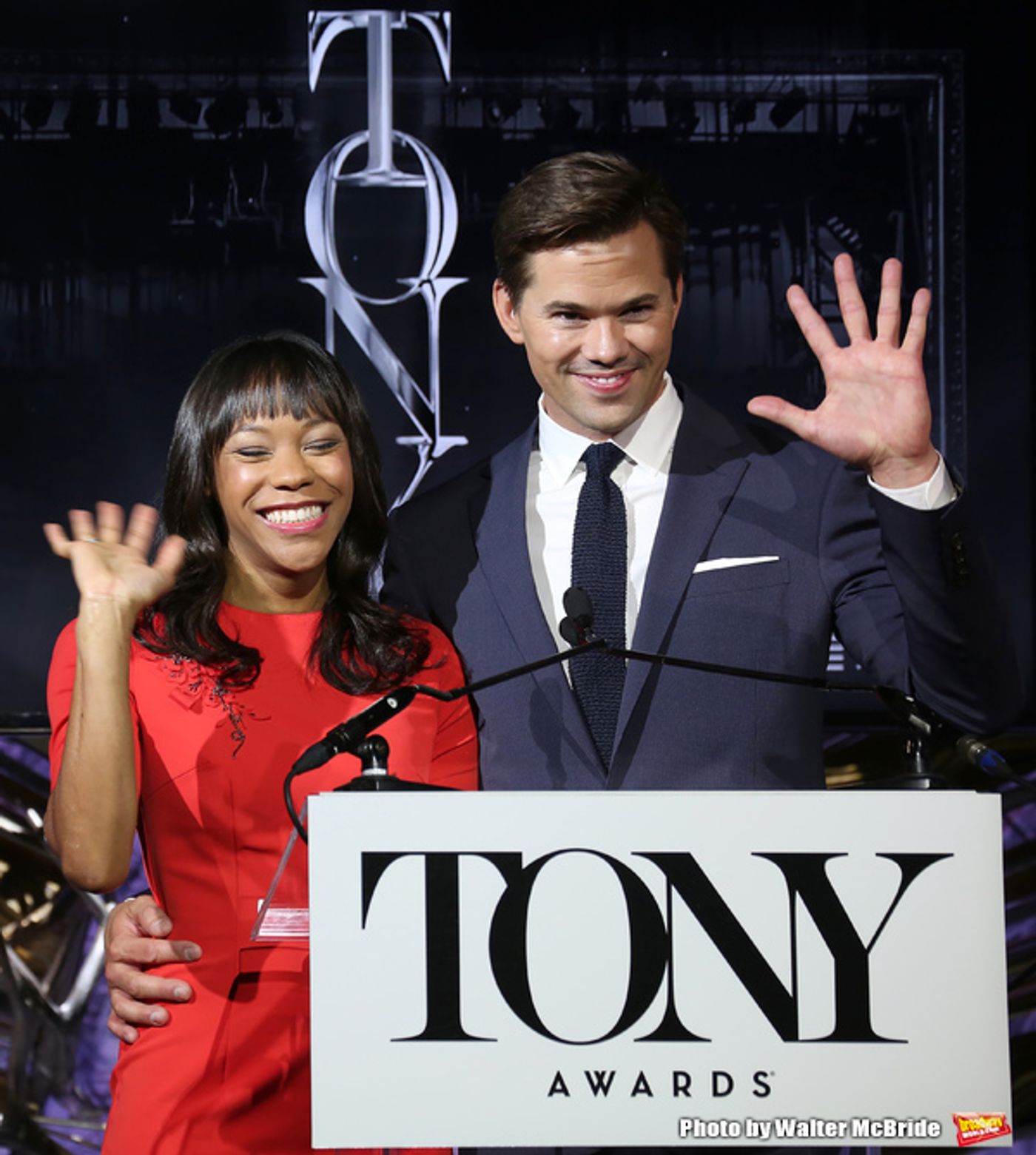 Photo Coverage: Andrew Rannells and Nikki M. James Announce the 2016 Tony Nominations! Photo Coverage: Andrew Rannells and Nikki M. James Announce the 2016 Tony Nominations! Image
