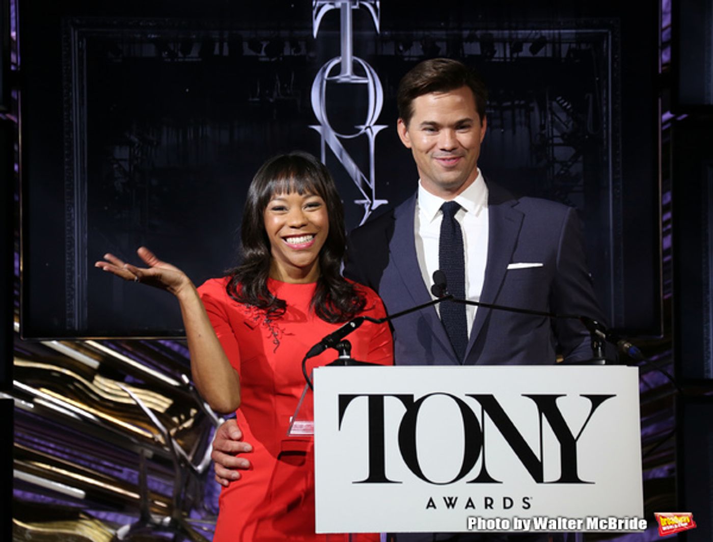 Photo Coverage: Andrew Rannells and Nikki M. James Announce the 2016 Tony Nominations!  Image