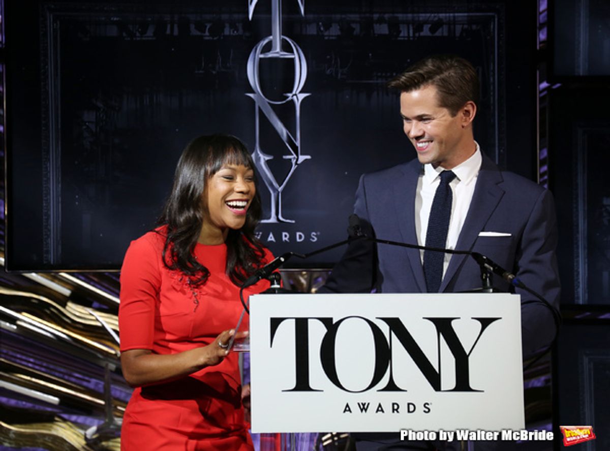 Nikki M. James and Andrew Rannells  at 