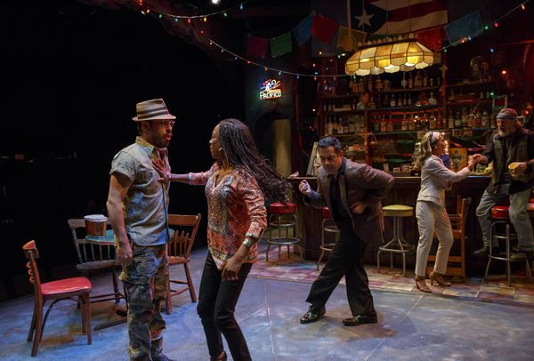 Matthew Saldivar as Pablo, Samira Wiley as Ruby, Carlos Gomez as Acosta, Daphne Rubin Photo