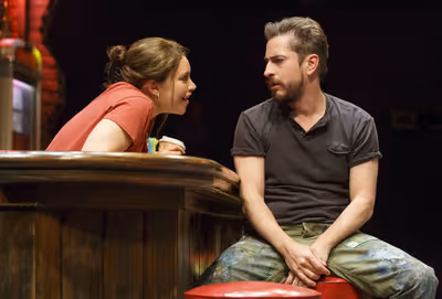 Vanessa Aspillaga as Daphne and Matthew Saldivar as Pablo Photo