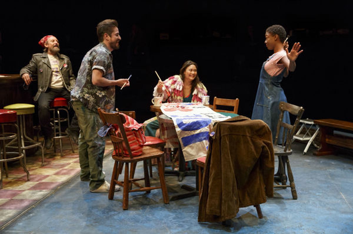 Gordon Joseph Weiss as Rey, Matthew Saldivar as Pablo, K.K. Moggie as Jenn and Samira Wiley as Ruby at 