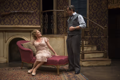 Jennifer Engstrom (Blanche DuBois) and Marc Grapey (Willy Loman) Photo