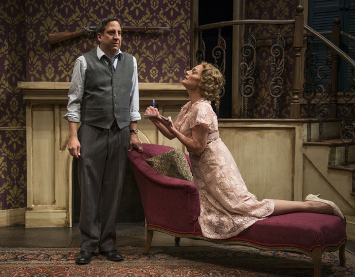 Marc Grapey (Willy Loman) and Jennifer Engstrom (Blanche DuBois) at 